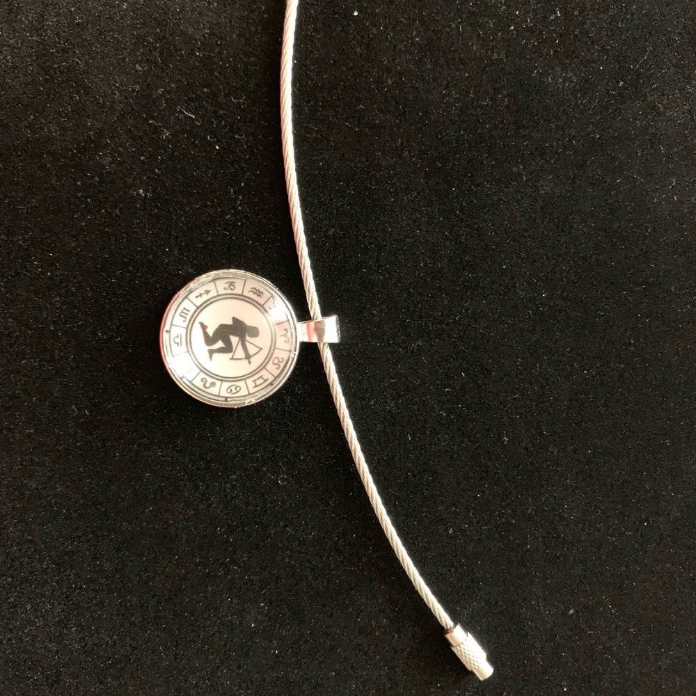 Cabochon Pendant Necklace & Keychain Set - Picture 2 of 4